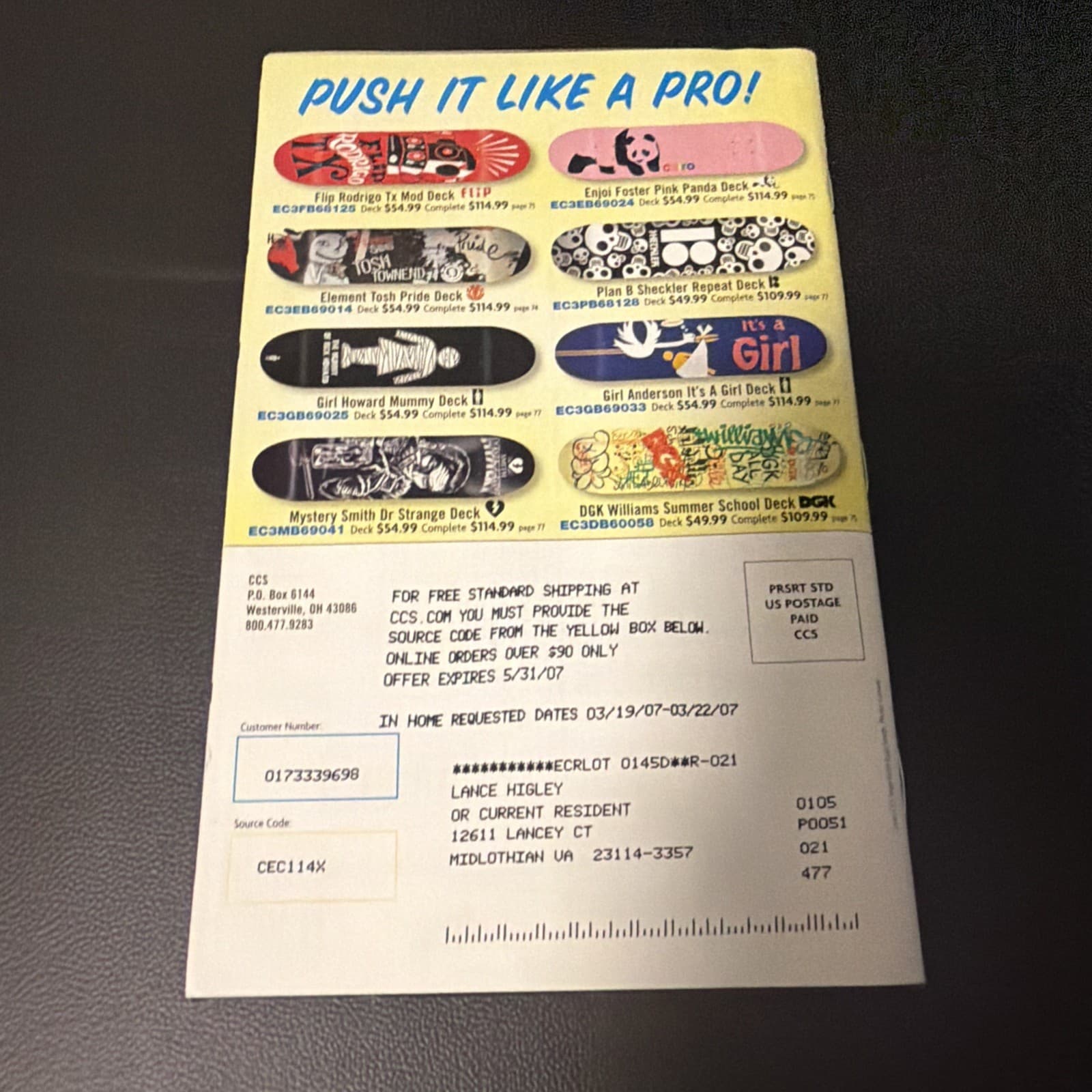 CCS Skateboarding Magazine Catalog California Cheap Skates vtg y2k 2006 holiday - Thumbnail 5