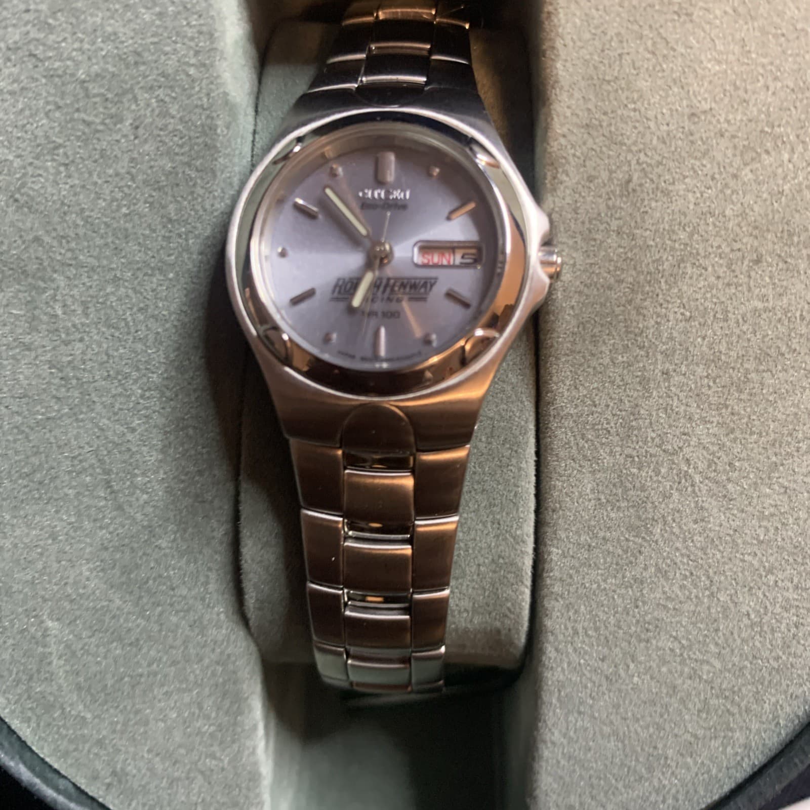Citizen Eco-Drive Silver Women’s Watch - CTZ -B8033 Ron Fenway Racing Editon - Thumbnail 7
