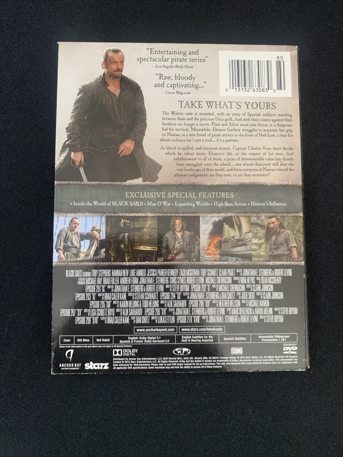 Black Sails: the Complete Second Season (DVD, 2015) - Thumbnail 6