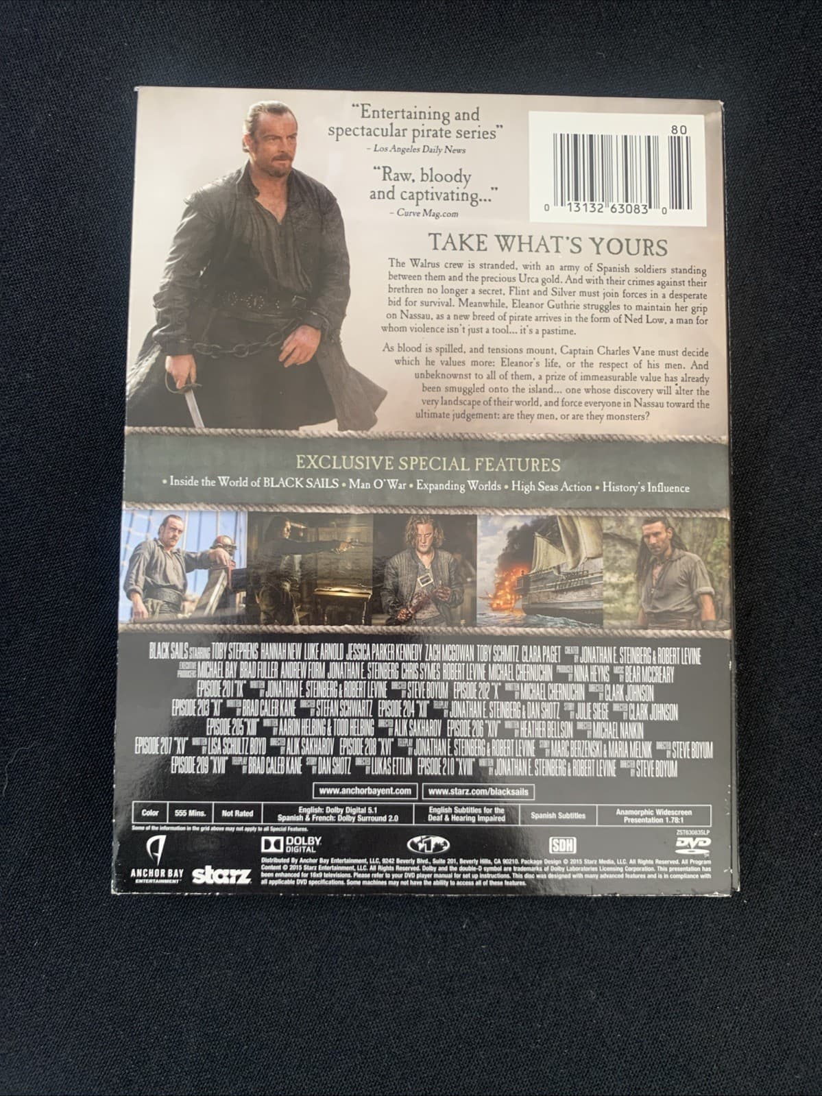 Black Sails: the Complete Second Season (DVD, 2015) - Thumbnail 7
