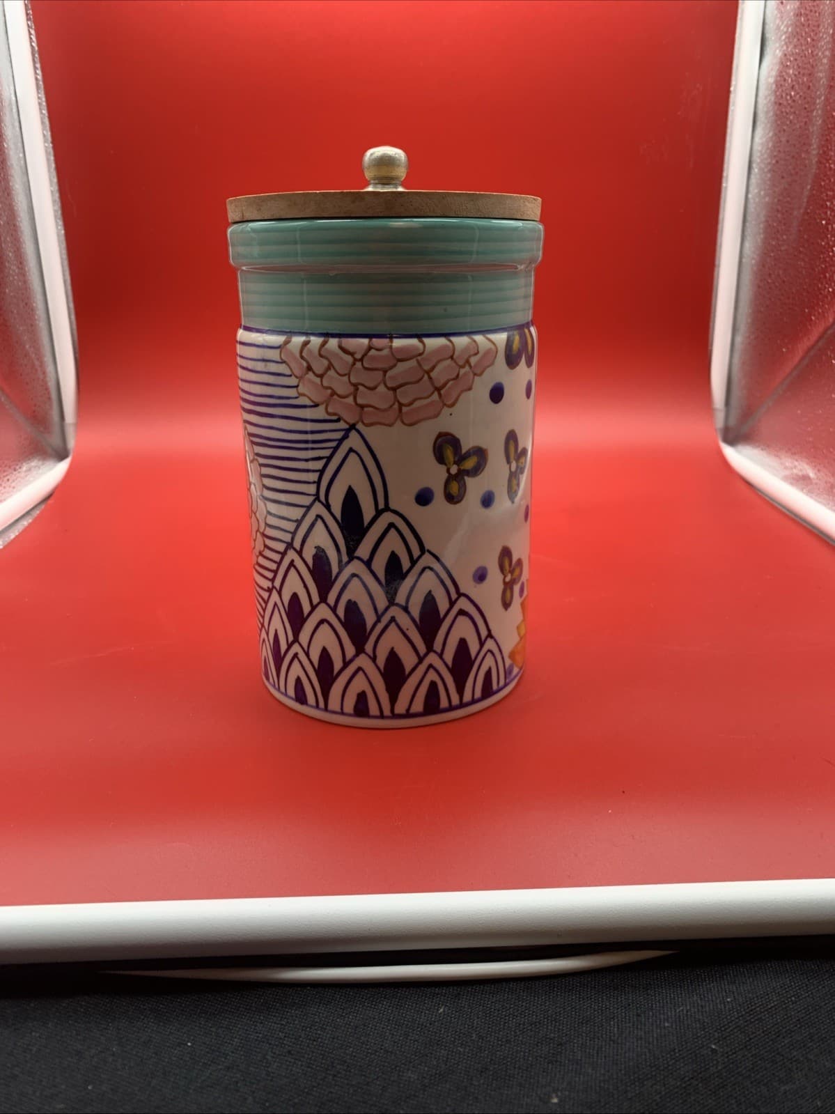 Hand painted Canister India - Thumbnail 3