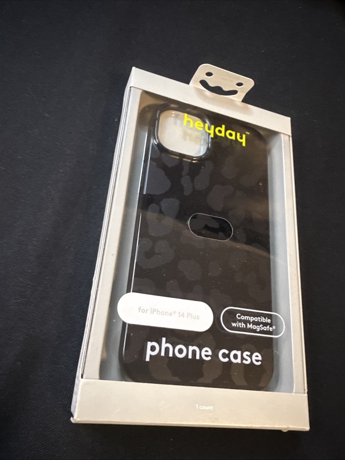 F3. Heyday MagSafe Phone Case for Apple iPhone 14 Plus - Black Cheetah - Thumbnail 4